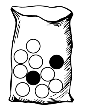 Bag with Ten Marbles