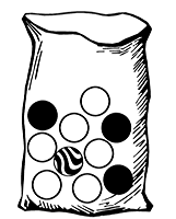 Bag with Ten Marbles