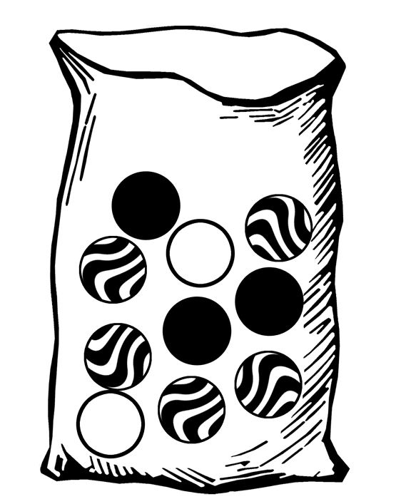 Bag with Ten Marbles