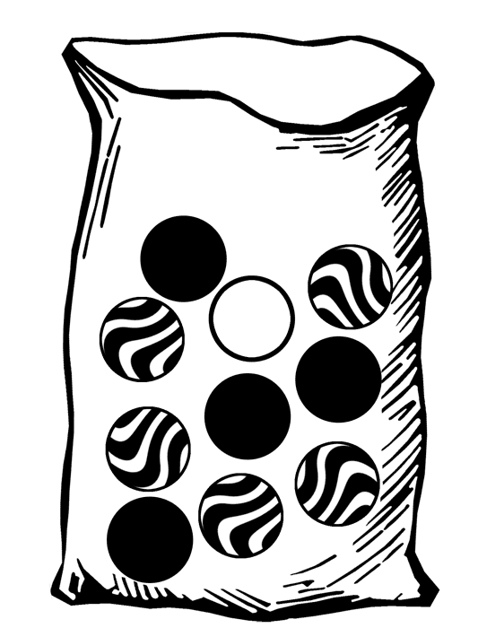 Bag with Ten Marbles