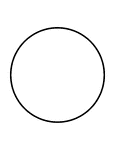 A flashcard featuring an illustration of a Circle