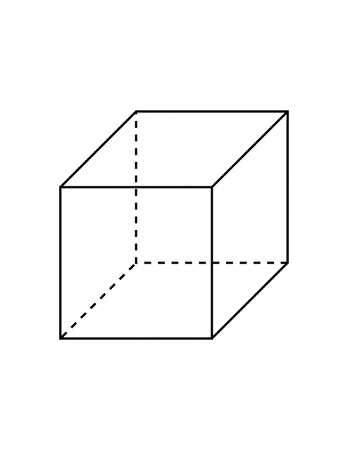 Flashcard of a Cube