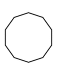 A flashcard featuring an illustration of a Polygon with ten equal sides