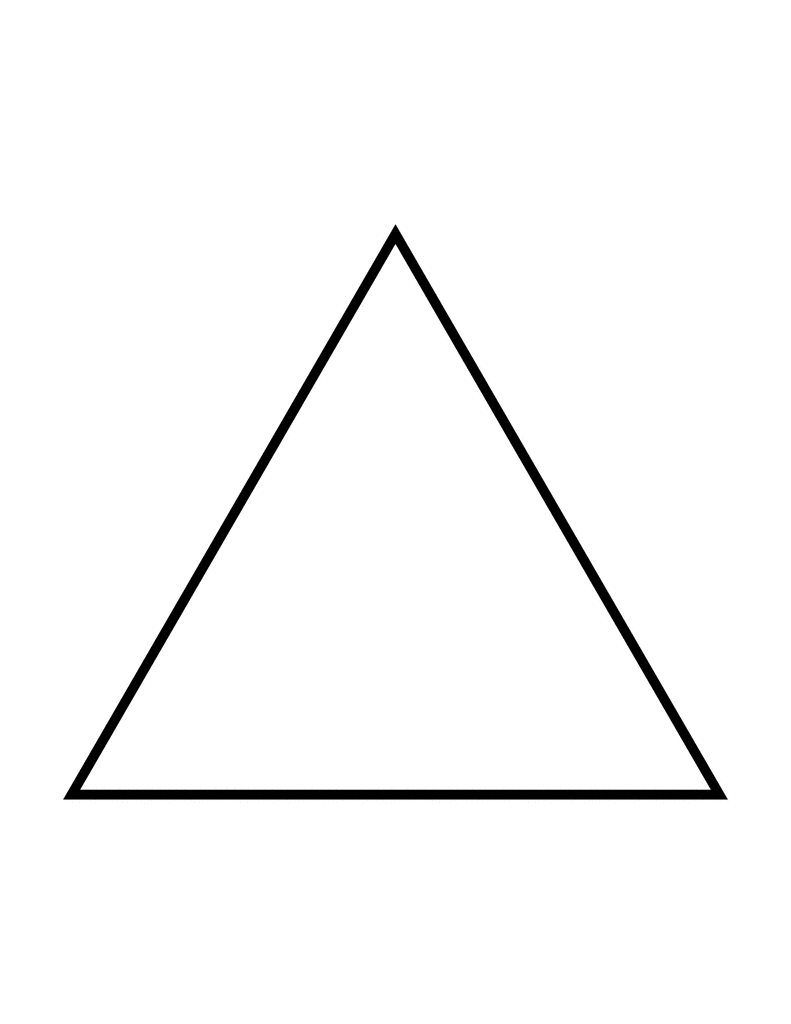 Flashcard of a polygon with three equal sides