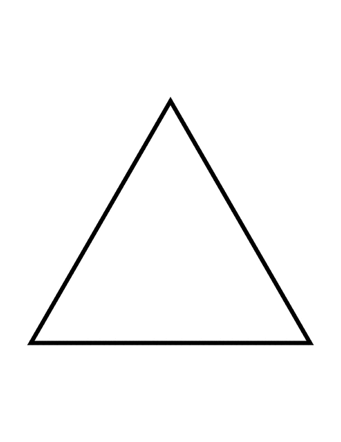 Flashcard of a polygon with three equal sides