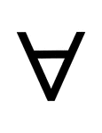 A flashcard featuring a math symbol for For Every