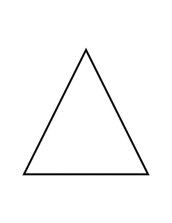 Flashcard of an Isosceles Triangle