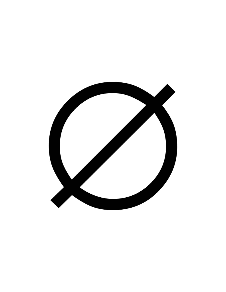 Null Symbol