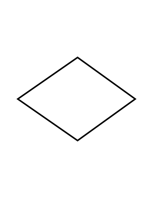 Flashcard of a Rhombus