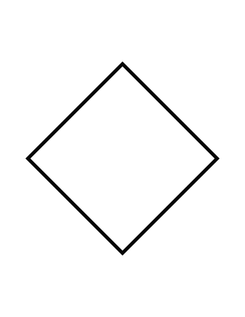 Flashcard of a polygon with four equal sides