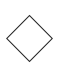 Flashcard of a polygon with four equal sides