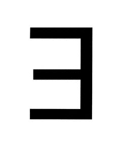 Flashcard of a math symbol for There Exists