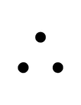 A flashcard featuring a math symbol for Therefore