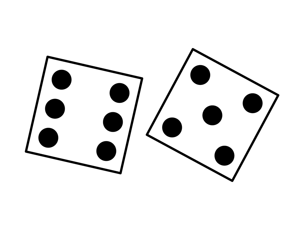 Dice Pair, 6-5. To use any of the clipart images above (including the 