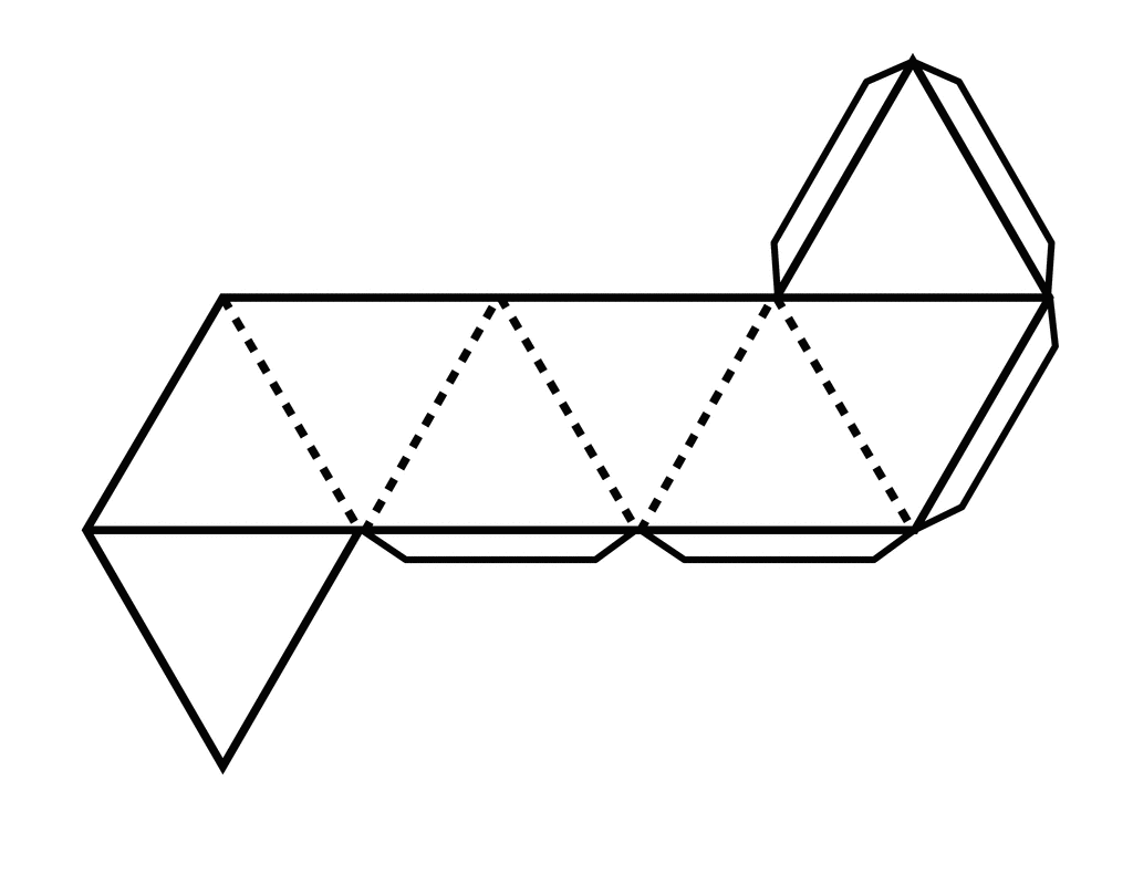 Pattern for Octahedron ClipArt ETC