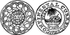 Pewter Dollar Coin, 1776