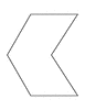 Irregular Concave Hexagon