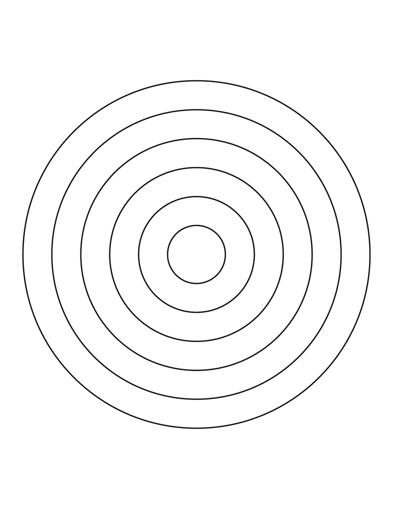 6 Concentric Circles ClipArt ETC