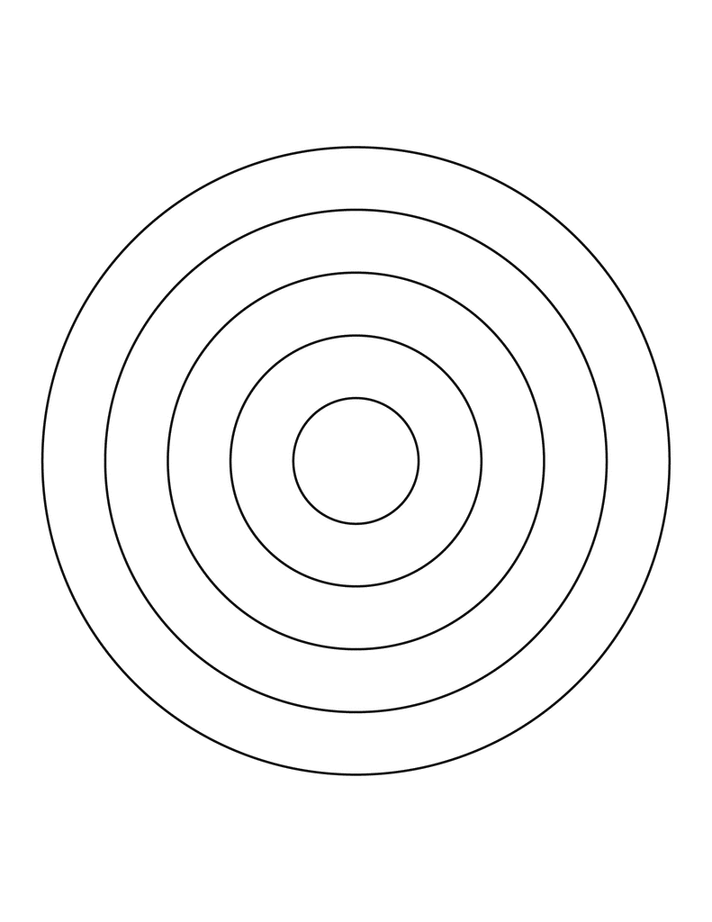 5 Concentric Circles ClipArt ETC
