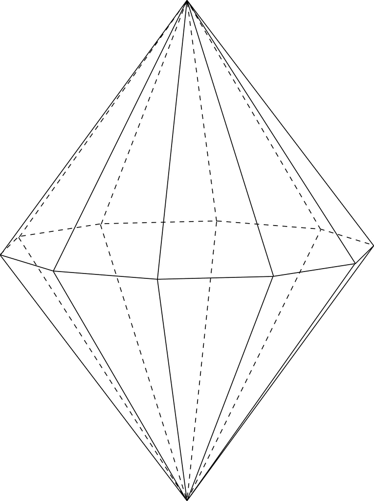 woodysgamertag emblem. faces Decagonal+pyramid