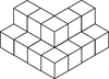 17 Stacked Congruent Cubes 