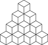 20 Stacked Congruent Cubes 