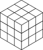 27 Stacked Congruent Cubes 