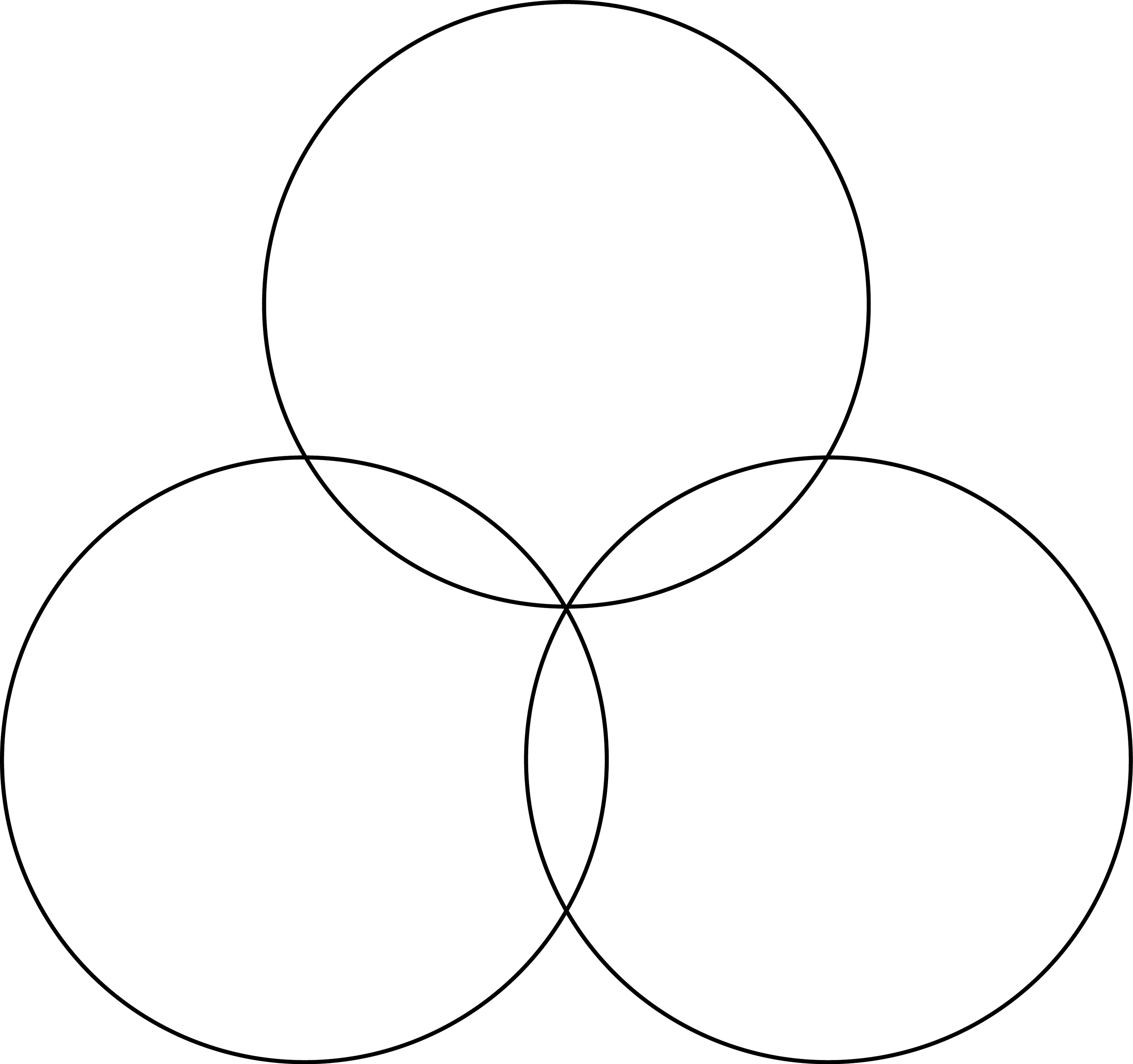 Circular Rosette With 3 Petals | ClipArt ETC