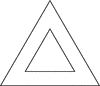 2 Concentric Equilateral Triangles