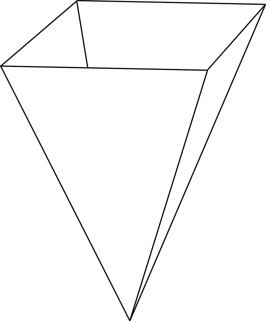 Inverted Rectangular Pyramid | ClipArt ETC