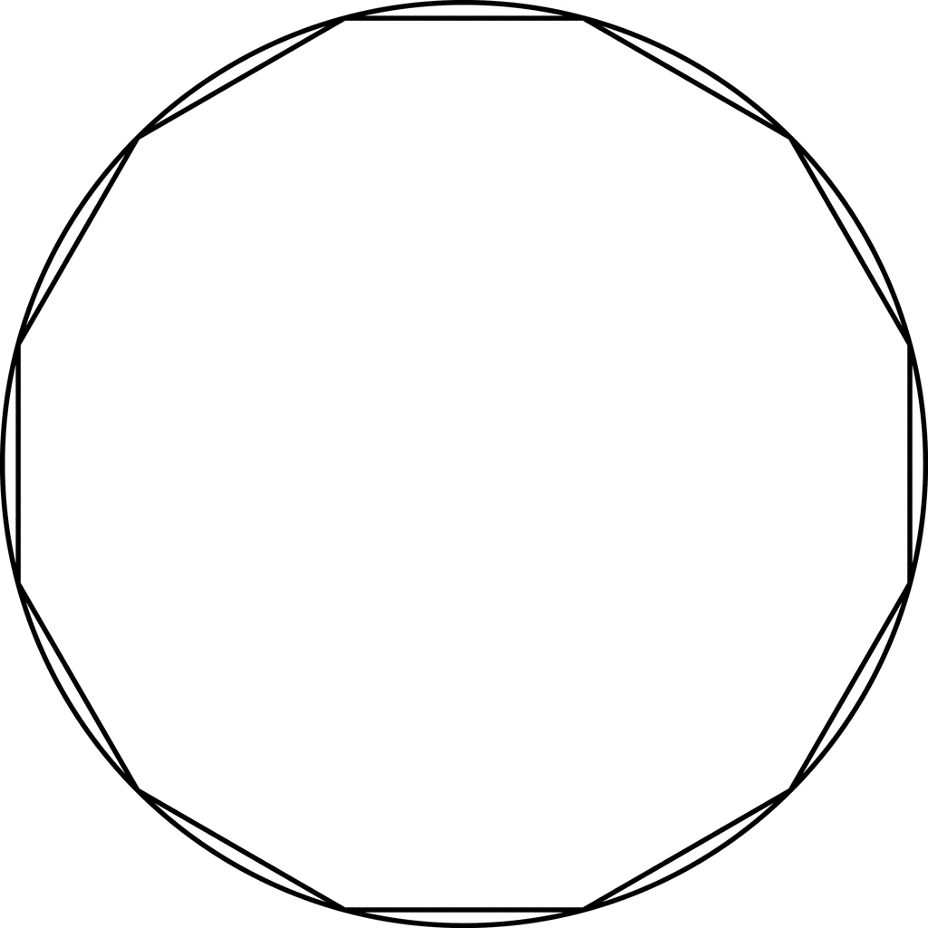 Dodecagon Inscribed In A Circle