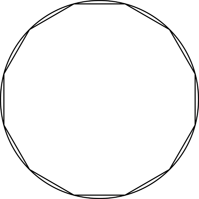 Dodecagon Inscribed In A Circle
