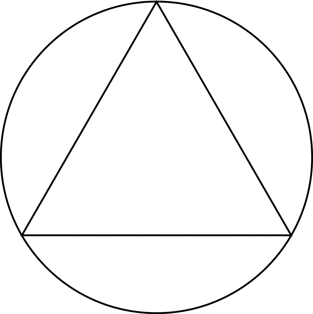 inscribed equilateral triangle