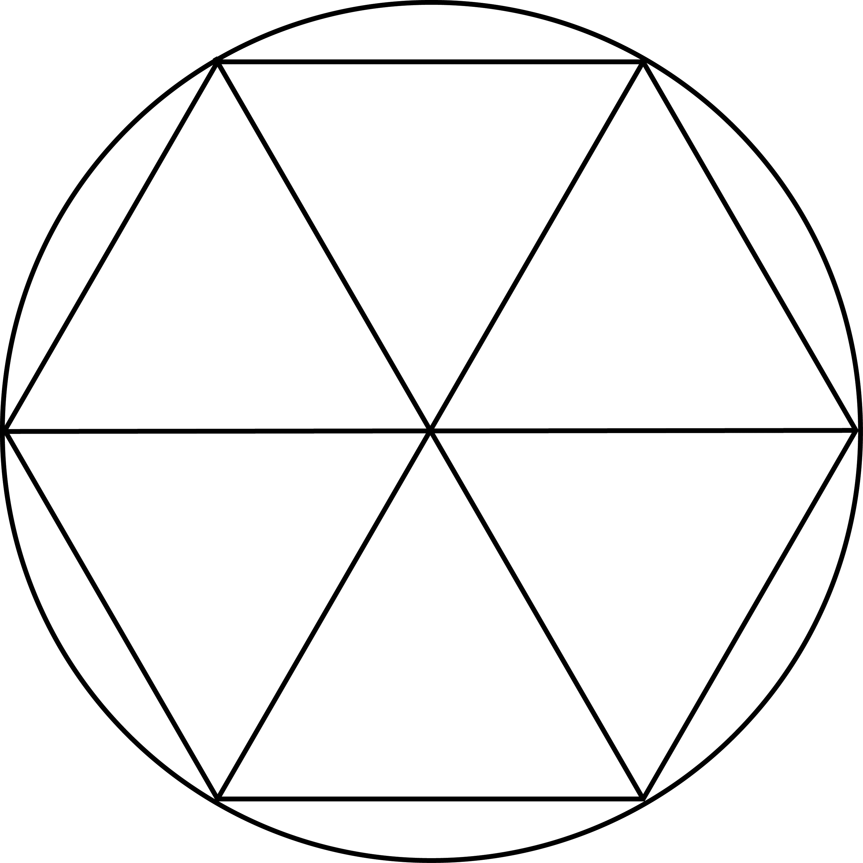 Regular Hexagon Inscribed In A Circle ClipArt ETC