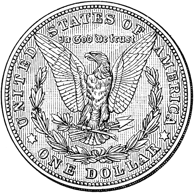 dollar coin image. Dollar Coin