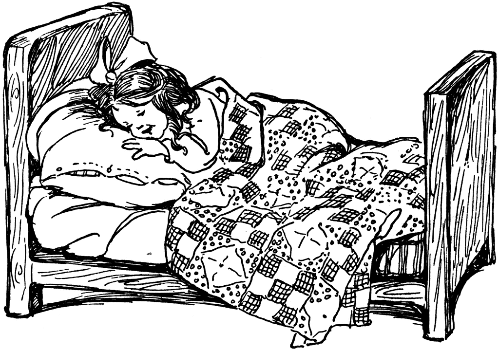 clipart girl sleeping in bed - photo #30
