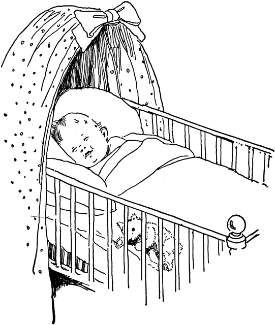 free clipart baby crib - photo #19