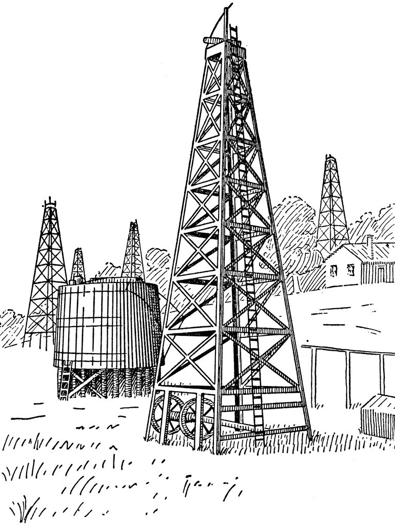 Images Of Oil Wells. Oil Wells and Tanks
