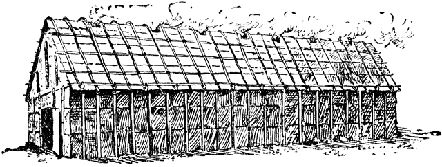 Iroquois Long House Clipart Etc