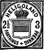 Heligoland 2-1/2 Farthings 3 Pfennig Stamp, 1876