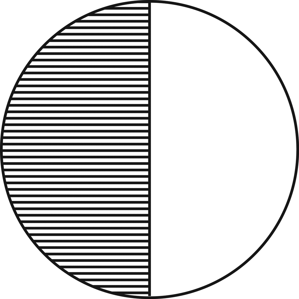 Circle, 1/2 Fraction | ClipArt ETC