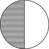 Circle, 1/2 Fraction