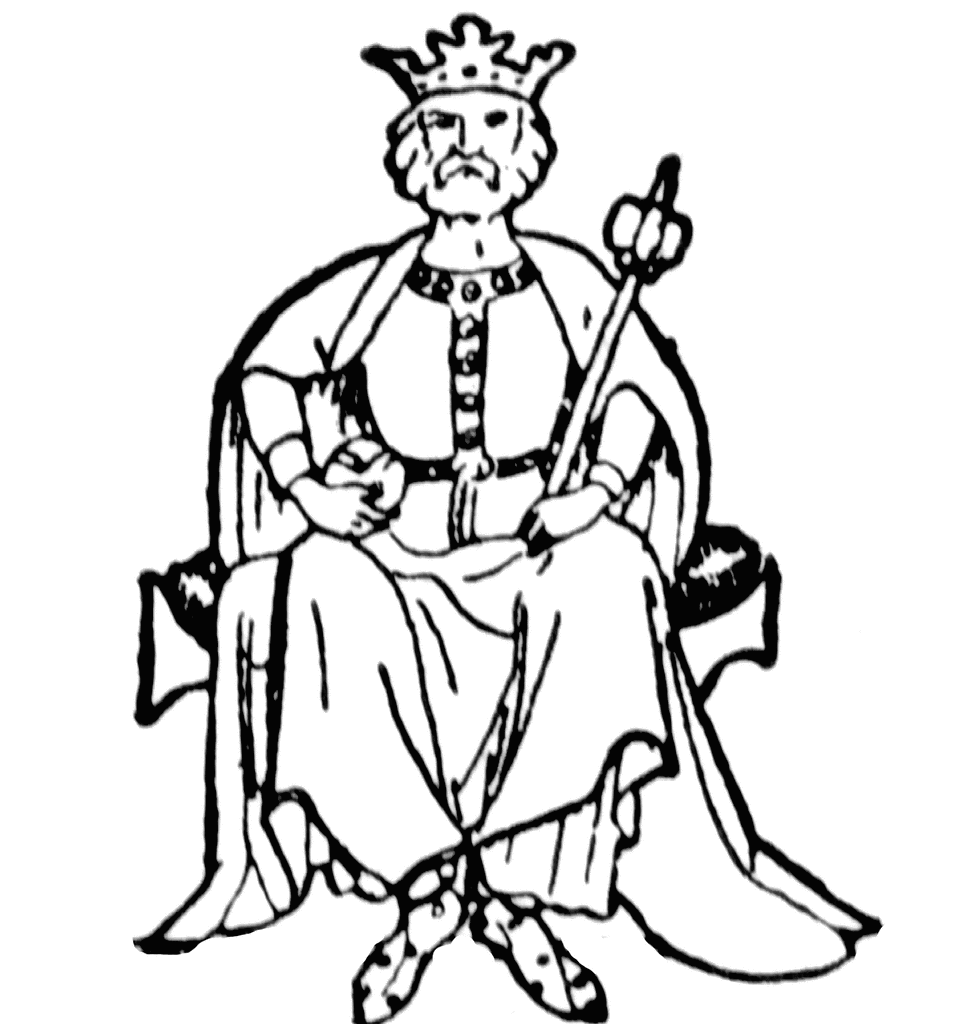 king clipart black and white - photo #27