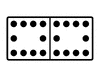 Domino With 10 Spots & 10 Spots