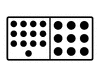 Domino With 13 Spots & 9 Spots