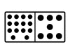 Domino With 14 Spots & 7 Spots