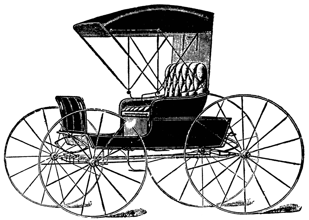 clipart horse drawn carriage - photo #17