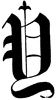 Y, Old English fancy text