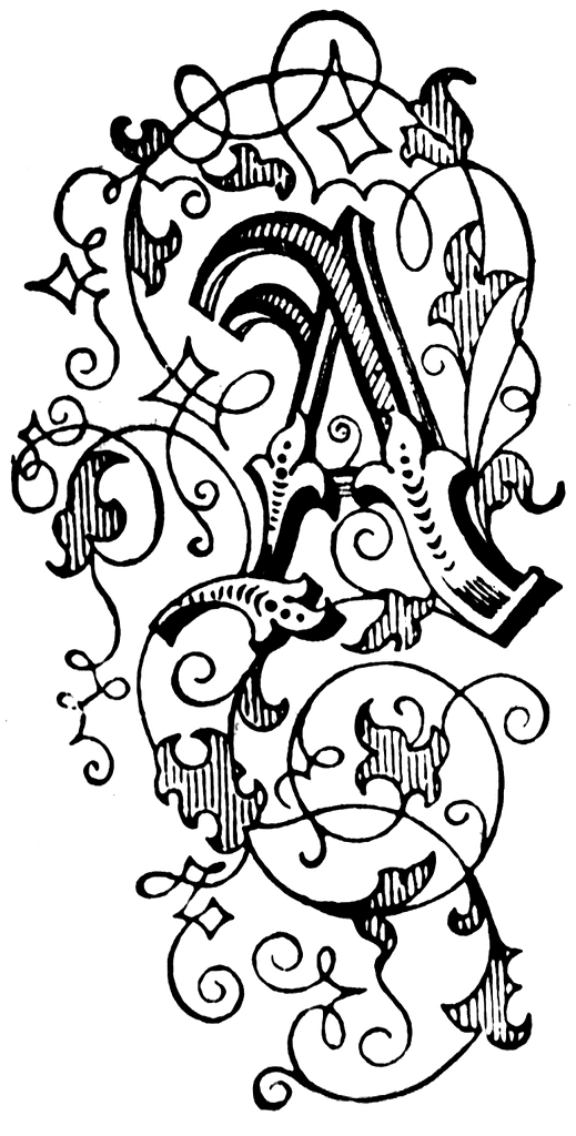free fancy alphabet clip art - photo #48