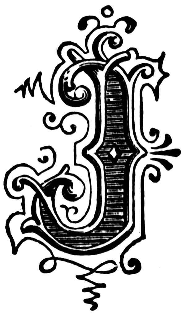 J, Ornamental letter | ClipArt ETC